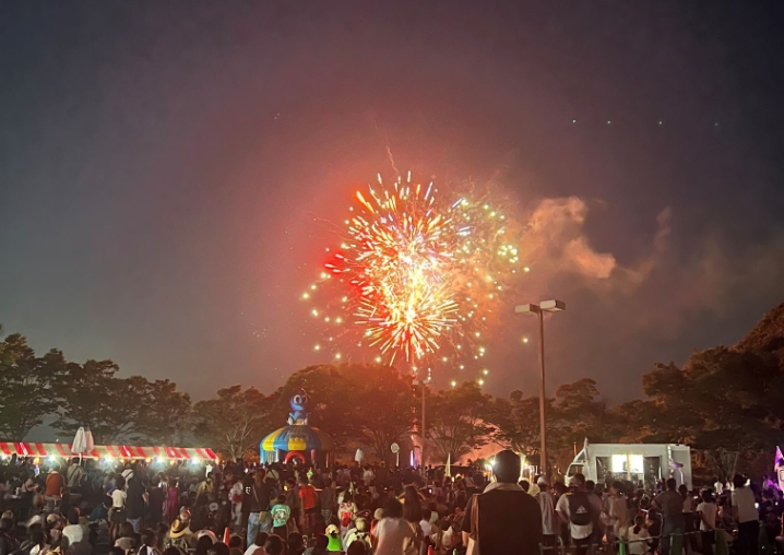 納涼祭クライマックス花火